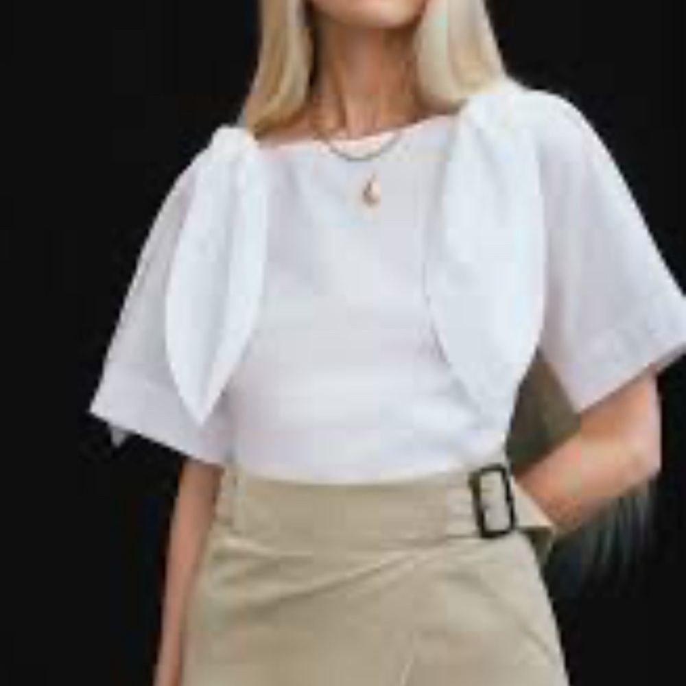 G Label by Goop Kalei Tie Shoulder Top Size 0
